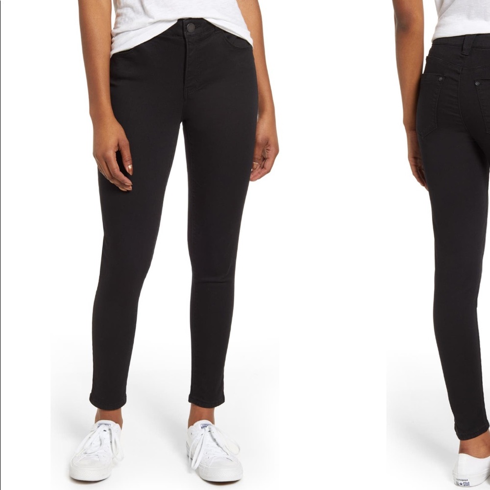 NWT Sz 4 black Wit & Wisdom High Rise Ankle Jeans